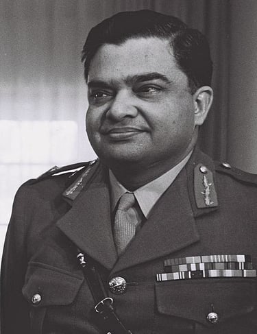 Picture of Major General Indar Jit Rikhye who is military diplomat 