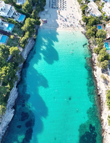 Luftaufnahme Drohnenbild Cala D'or Mallorca 