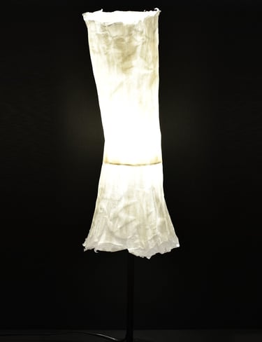 loupiote sculpture lumineuse sur pied