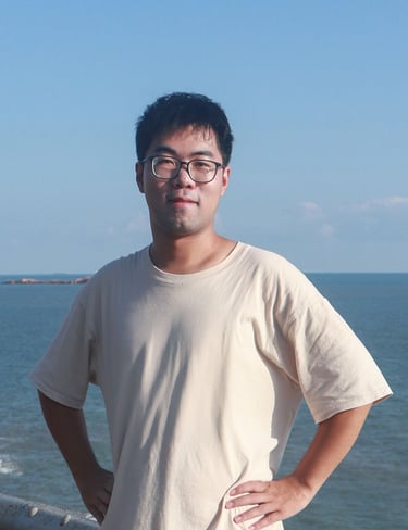 Man standing by the seaside
