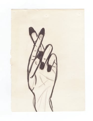 crossed fingers
