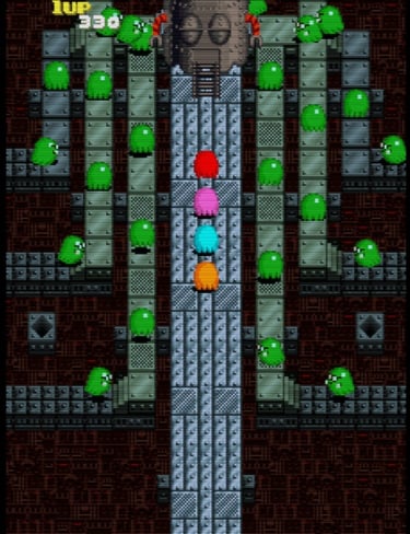 Pac-Man Arrangement: The Ghost-clone Engine