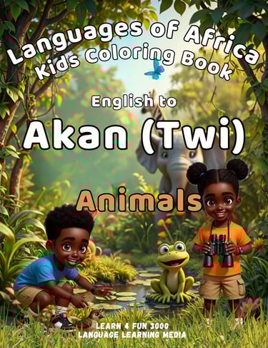 Akan (Twi) Animals Coloring Book