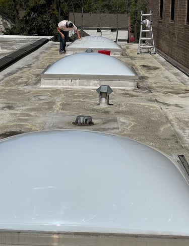 Skylight cleaning