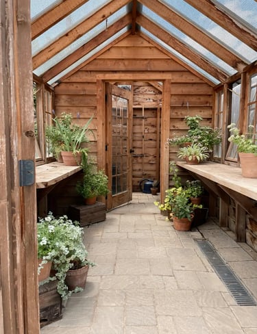 serre de jardin bois et polycarbonate