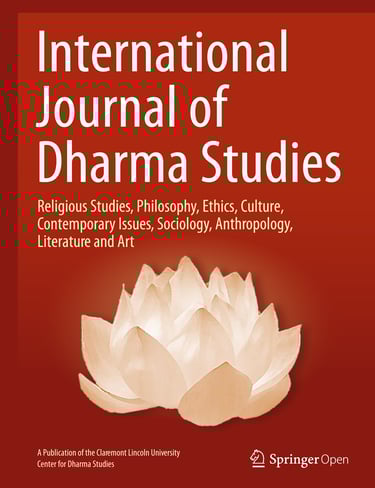 Cover of International Journal of Dharma Studies