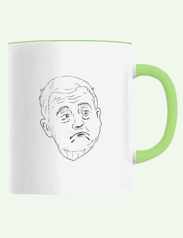 mug céramique personnalisé avec portrait stylisé simple