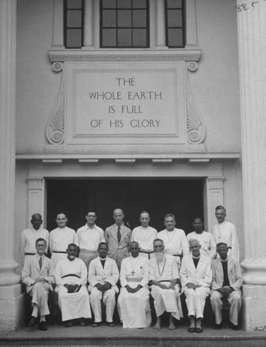 Clergymen from 5 protestant faiths attending Inaguration of the Church of South India