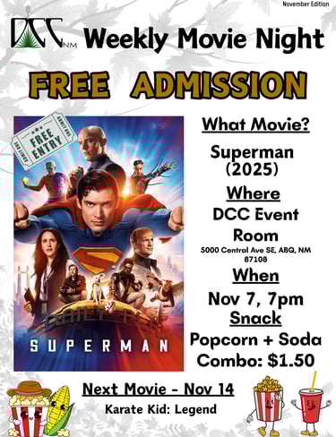 Weekly Movie Night Superman Nov 7 7pm 