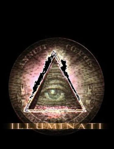 Quem são os ILLUMINATI? Imagem da Piramide com olho que tudo vê (aquele da nota de dollar) dentro