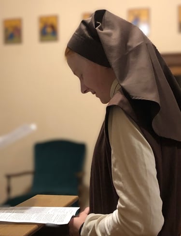 a postulant of the Franciscan Daughters of Mary