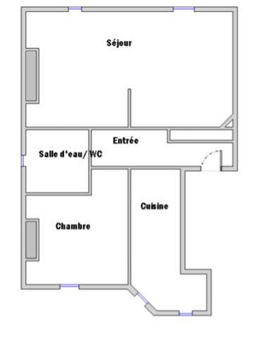 Plan d'appartement à vendre