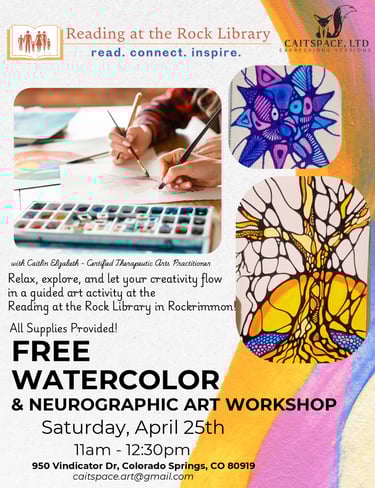 Free Watercolor & Neurographic Art Workshop April 25