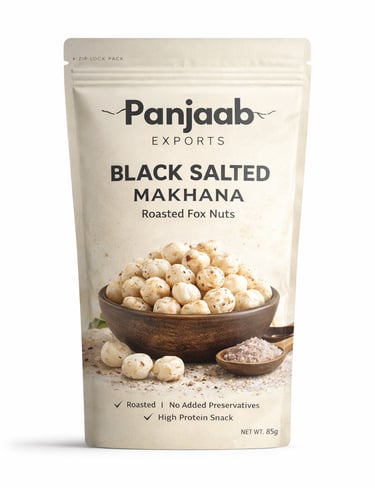 black salted makhana