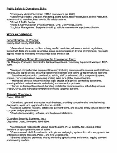 william edward piers resume page 2