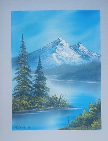 Bob ross painting class for kids