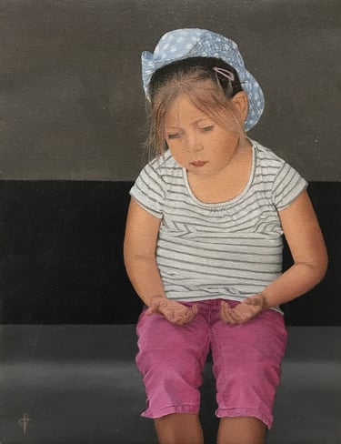 Tableau peinture à l'huile - Dans mes pensées