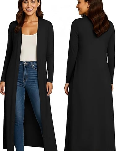  Womens Maxi Plus Size Long Cardigans