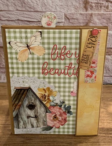 Life is Beautiful Handmade 6 × 8 Photo Folio