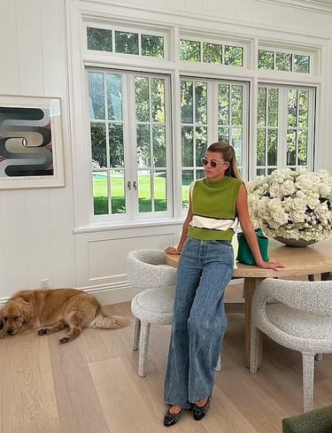 Sofia Richie posing in casual outfit inside her private home.
