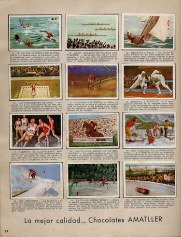 Rare Bob Cousy Spanish card from the 1950s #17 Juegos Olimpicos Baloncesto Chocolates Amatller