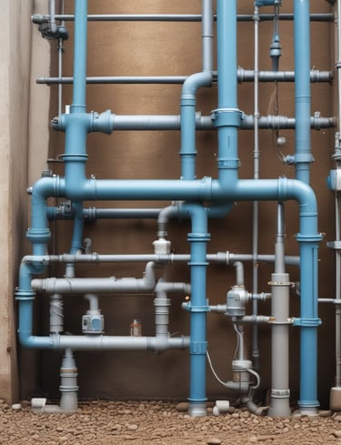 Water treatment facility with professional engineers inspecting control instruments.