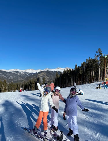 Snowboarding in Colorado with Family