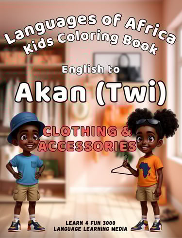 Akan (Twi) Clothing and Accessories Coloring Book