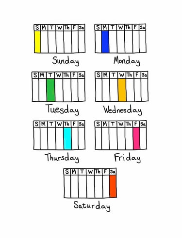 english lesson days of the week esl efl worksheet free online english lessons