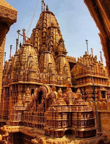 Historic Jain Temple inside Jaisalmer Fort.