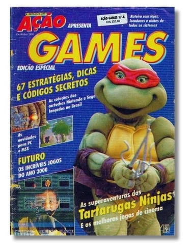 Revista Ação Games edição 17-A de Dezembro de 1990 faz artigo sobre lançamento do Super Famicom