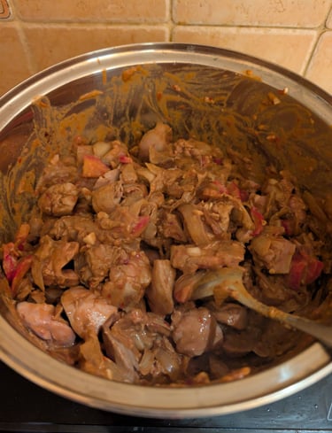 cooked goose livers from Central market hall in Budapest Hungary
