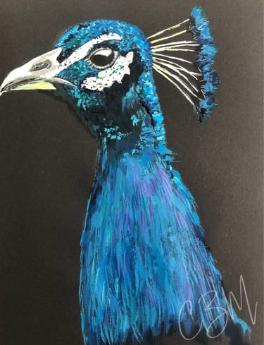 CBM Art blue peacock