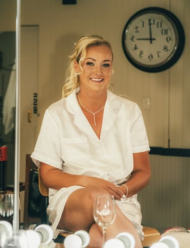 Bride getting ready wedding morning Avalon Castle Melbourne bridal prep photography