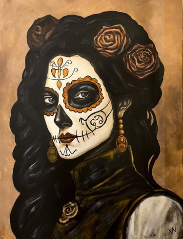 Original acrylic painting ‘Luisa’ by manef