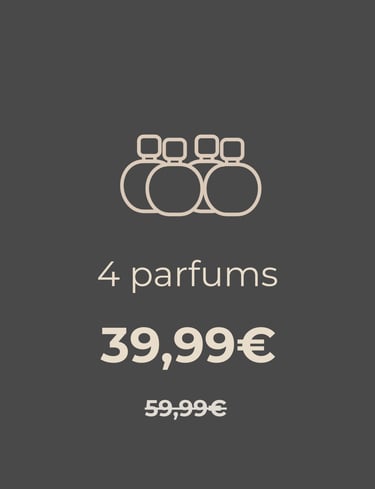 4 parfums pour 39.99€