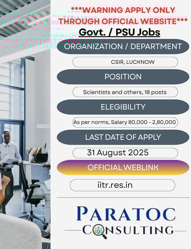 CSIR JOBS