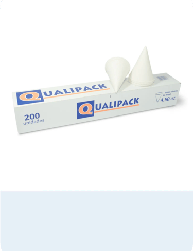 vasos cónicos de papel