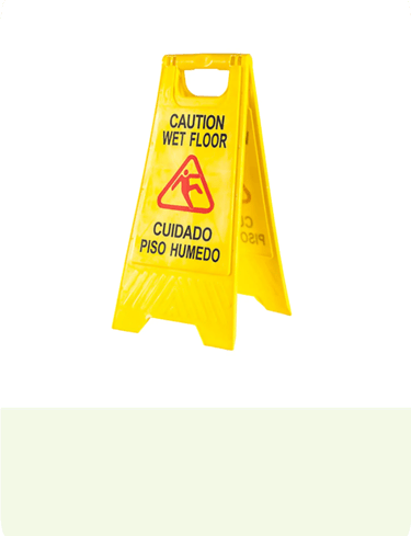 señalización piso húmedo