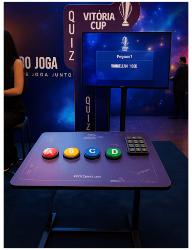 Mesa Gamer Interativa com botões Arcade