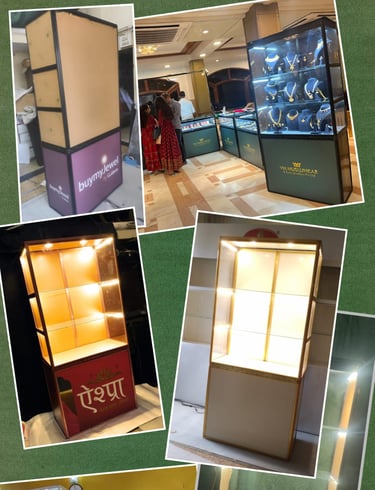 Easy to carry  3 direction folding towers for jewelry necklace display