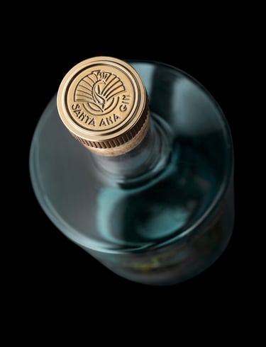 Close up of Turquoise Santa Ana Gin from above