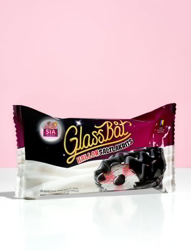 licorice ice cream package