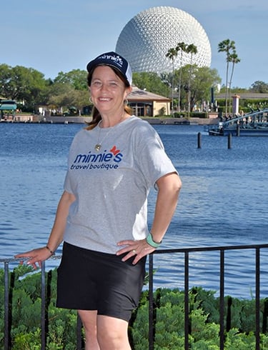 Heather Alto pictured inside EPCOT® at Walt Disney World®.
