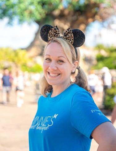Emily Brisson pictured at Disney's Animal Kingdom® Park.