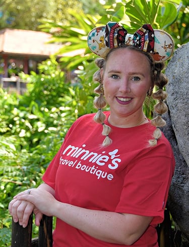 Whitney Davis pictured at Disney's Animal Kingdom® Park.
