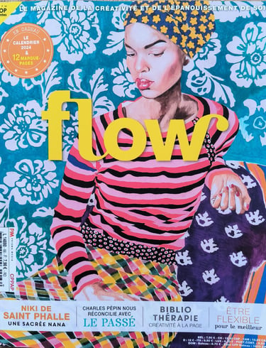Flow magazine créativité Bibliothérapie atelier Italie