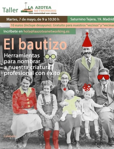 Cartel del taller El bautizo