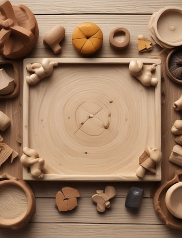 jeux en bois pour enfants matériaux naturels