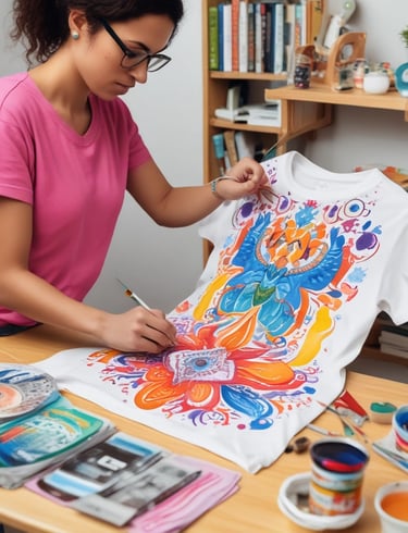 An engaging image of a workspace with sublimation equipment.